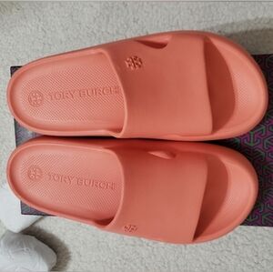 Tory Burch Logo Shower Slides